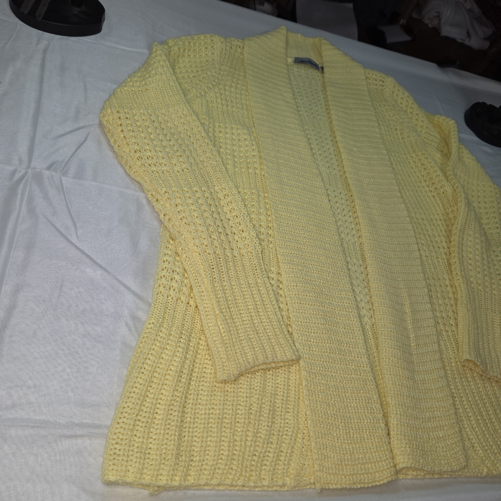 Jason Maxwell Soft Yellow Cardigan Size S. OOCP - Picture 6 of 12